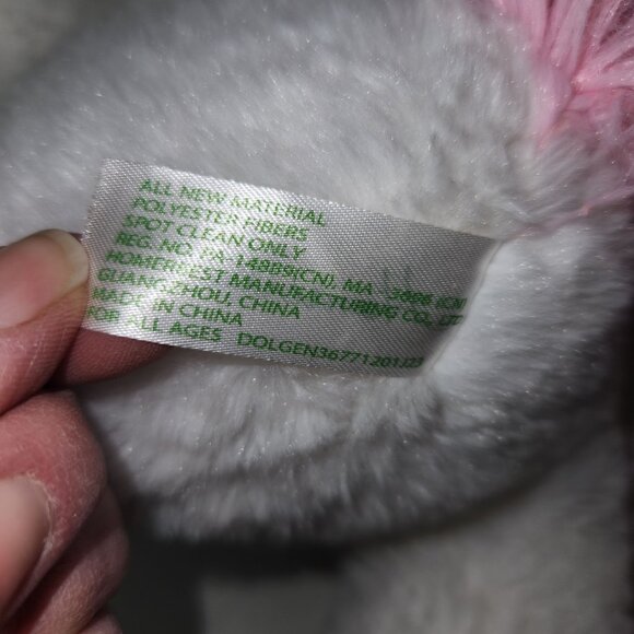 Homerbeat Kids White Polyester Fiber Unicorn Plush Stuffed Animal 15"H - Picture 6 of 7